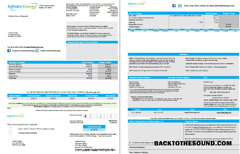 İndir ABD Infinite Energy Fatura Fatura in Word and PDF Formatlar. 2 pages Örnek ön izleme