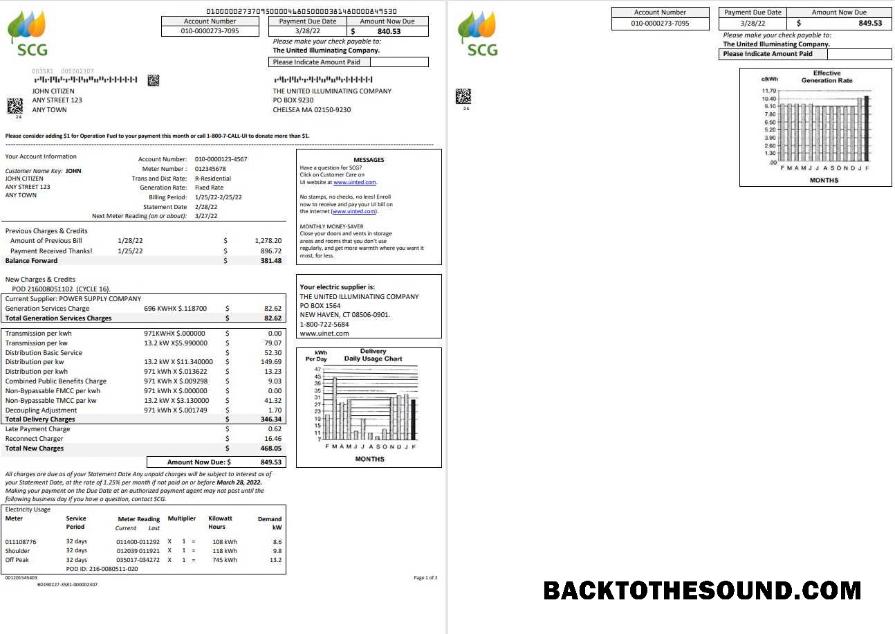 Yüksek Kalite İndir ABD Massachusetts Chelsea SCG The birleşik Illuminating Şirket, Word and PDF Şablon, 2 pages Örnek