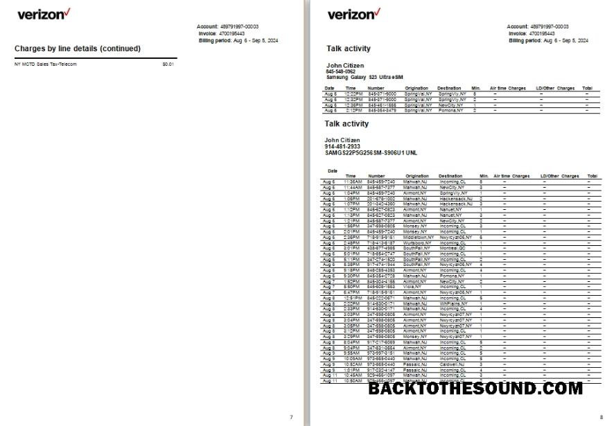 İndir ABD Yeni Jersey Verizon Fatura 7 8 scr Örnek örnek