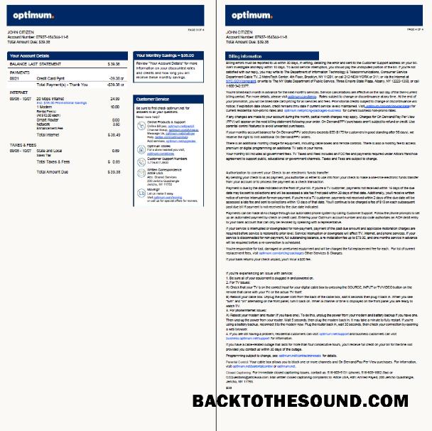 İndir ABD Optimum Fatura Fatura in Word and PDF Formatlar, 4 pages, Sürüm 2, 3 4 pages Örnek ön izleme