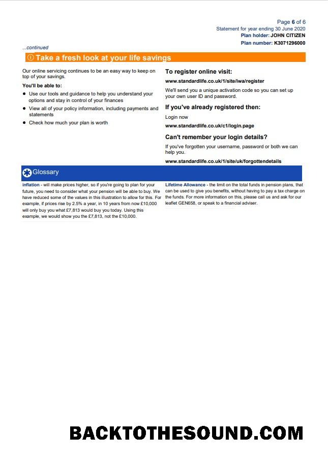 İndir Birleşik Krallık standart Life Fatura Fatura in Word and PDF Format, 7 pages 7 Örnek ön izleme